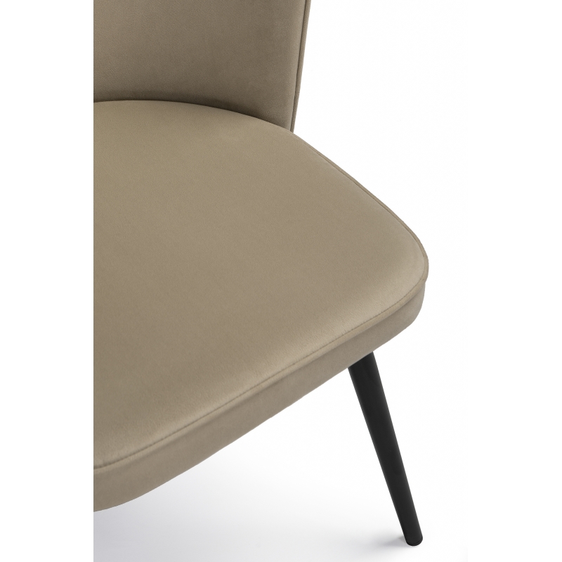 Стул на металлокаркасе Флайбур velutto 05 / черный