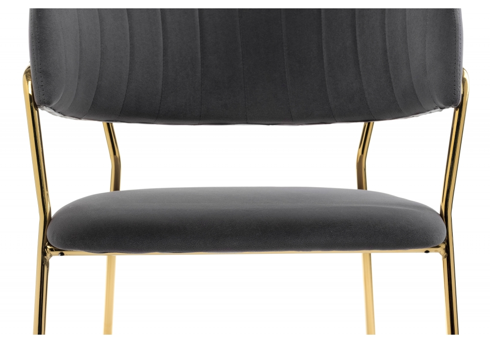 Стул Камелия серый/золото