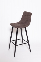 Барный стул UDC 8078 коричневый в ткани 18B